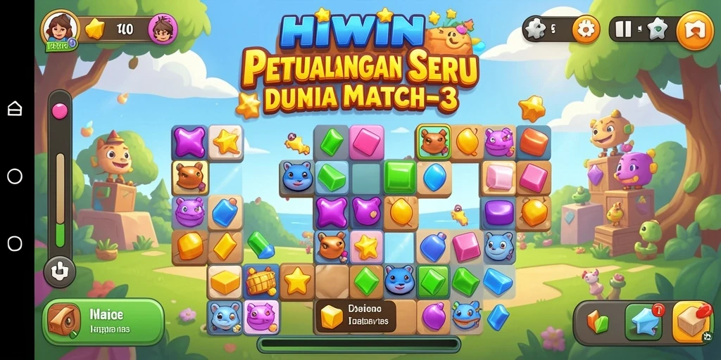 Tangkap momen seru dari gameplay HIWIN yang menantang dalam Match-3.
