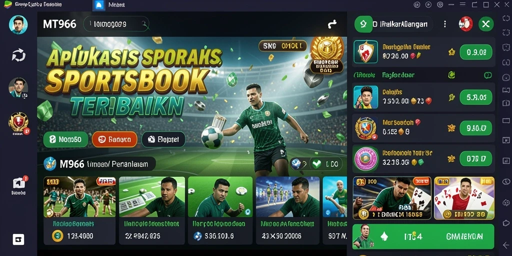 Tampilan menarik dari gameplay Sportsbook MT966 dengan berbagai opsi taruhan.